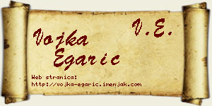 Vojka Egarić vizit kartica